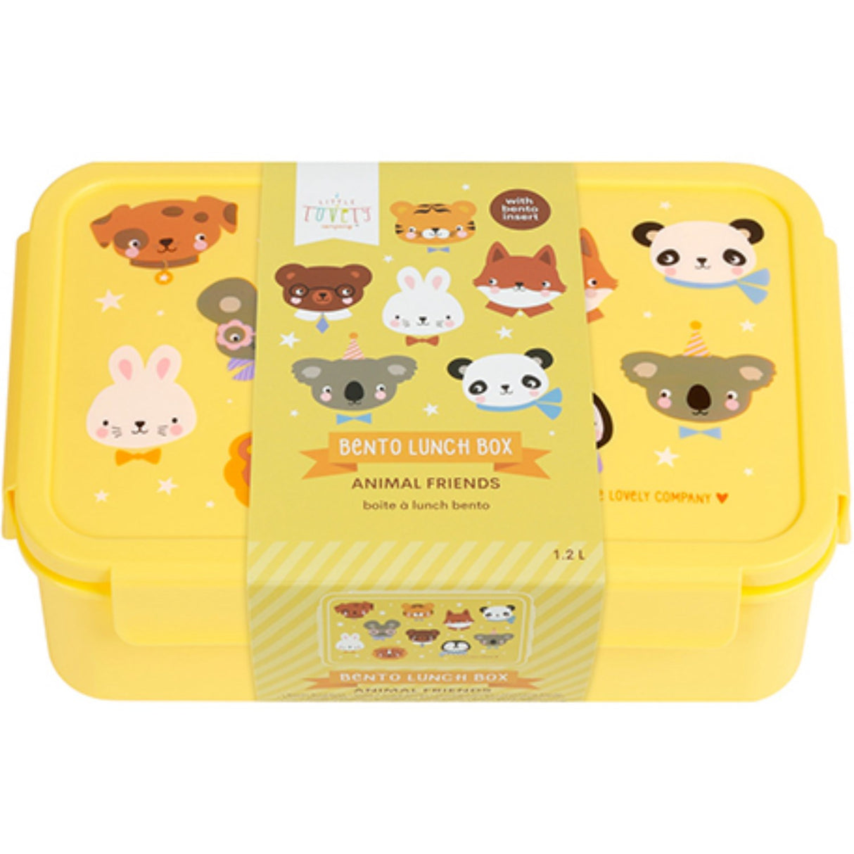 A Little Lovely Company Animal Friends Bento Madkasse