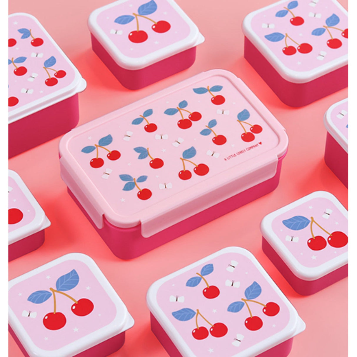 A Little Lovely Company Cherries Bento Madkasse