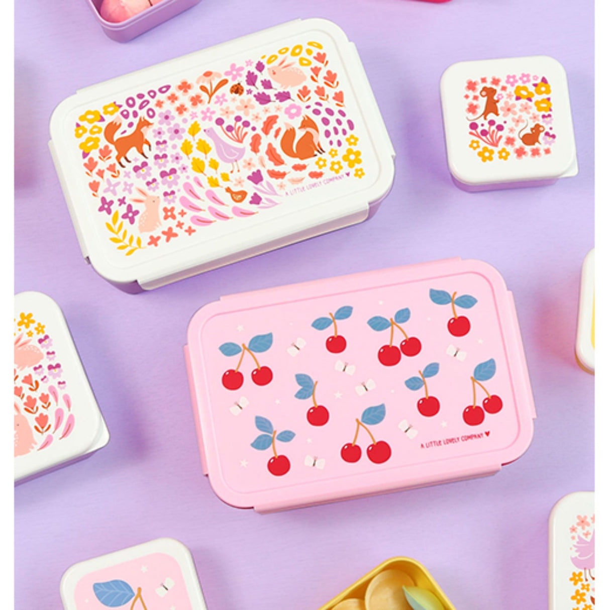A Little Lovely Company Cherries Bento Madkasse