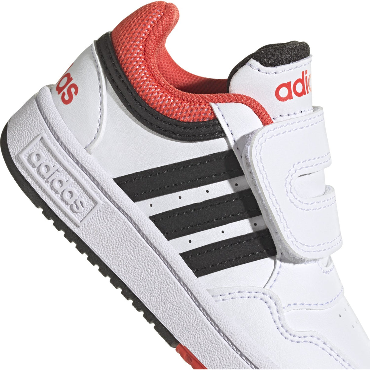 adidas Originals Ftwr White/Core Black/Bright Red Hoops 3.0 Cf I Sneakers
