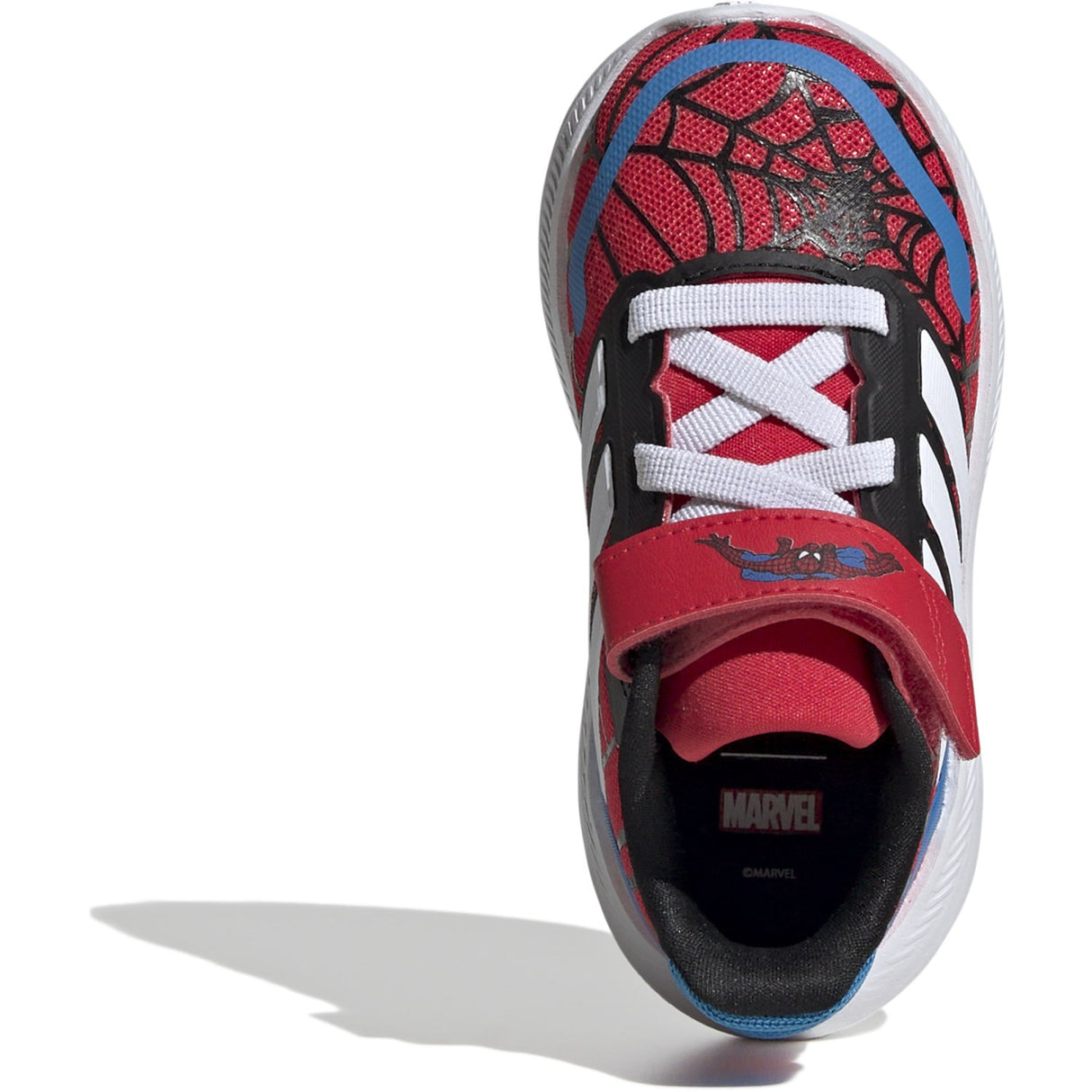 adidas Originals Pure Ruby/Ftwr White/Bright Blue Runfalcon Spider-Man El I Sneakers