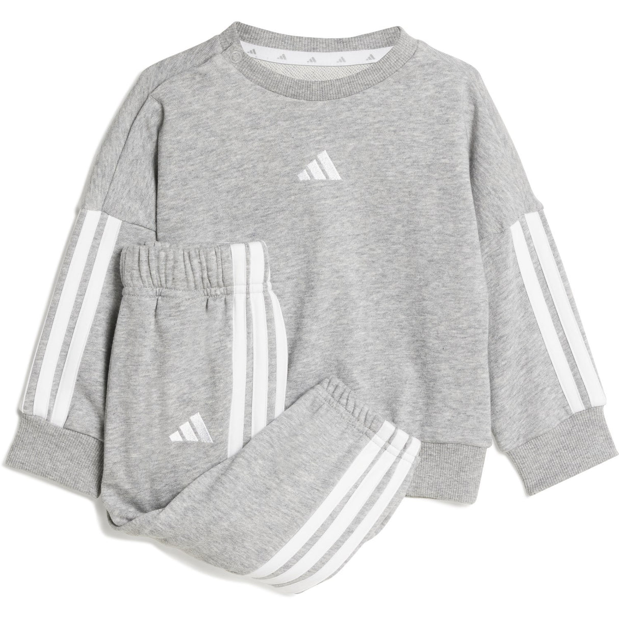 adidas Originals Medium Grey Heather/White I 3S Ft Jog 240 Sweat Sæt