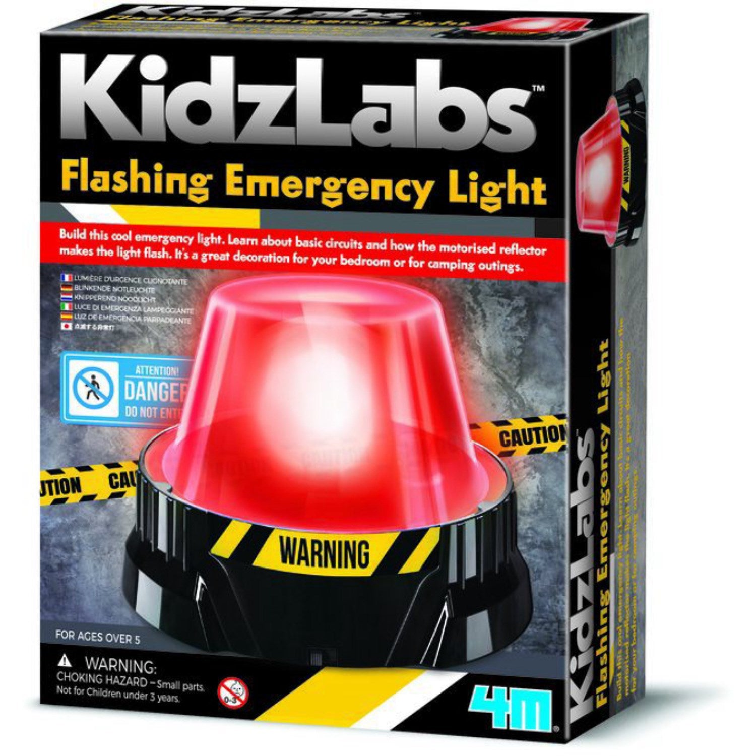 4M KidzLabs - Luce Di Emergenza Lampeggiante - Kit Scientifico Per Bambini 8+ - Costruisci E Scopri I Circuiti Elettrici