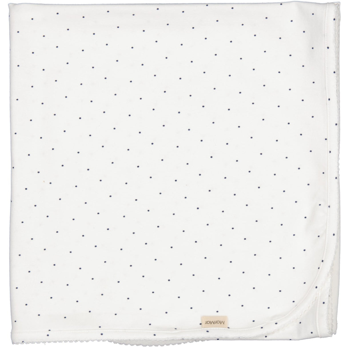 MarMar Modal Smooth Print Blue Dot Alida Tæppe