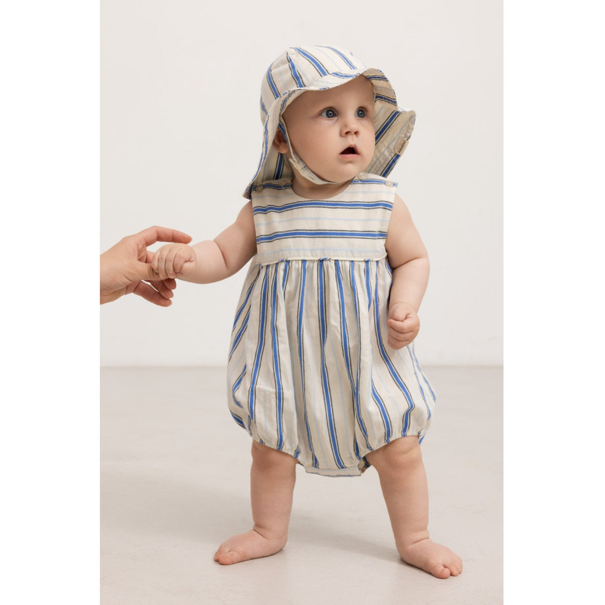 MarMar Cotton Stripes Chambray Stripe Alba Baby Long Solhat