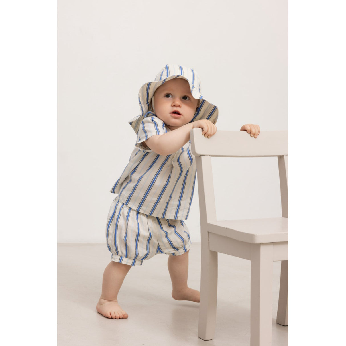 MarMar Cotton Stripes Chambray Stripe Alba Baby Long Solhat