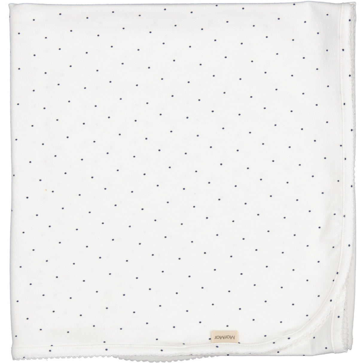 MarMar Modal Smooth Print Blue Dot Alida Tæppe