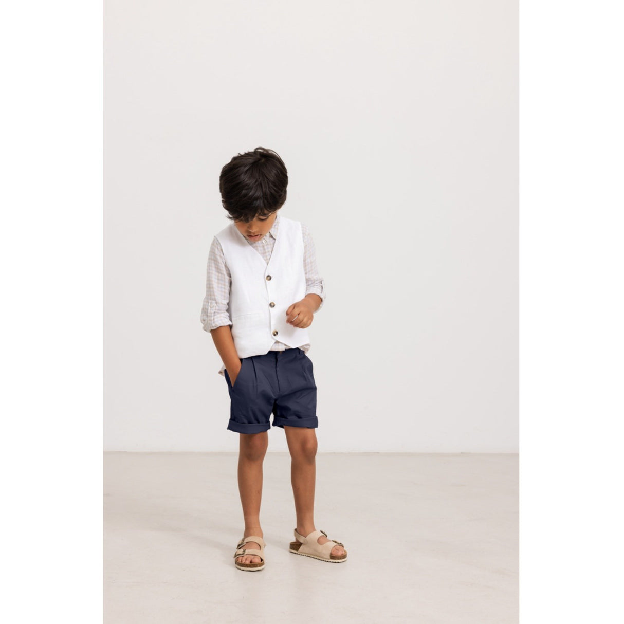 MarMar Fine Linen Summer Check Tommy Skjorte