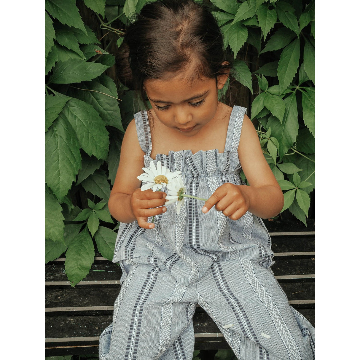 Fliink Navy Amie Ruffle Top