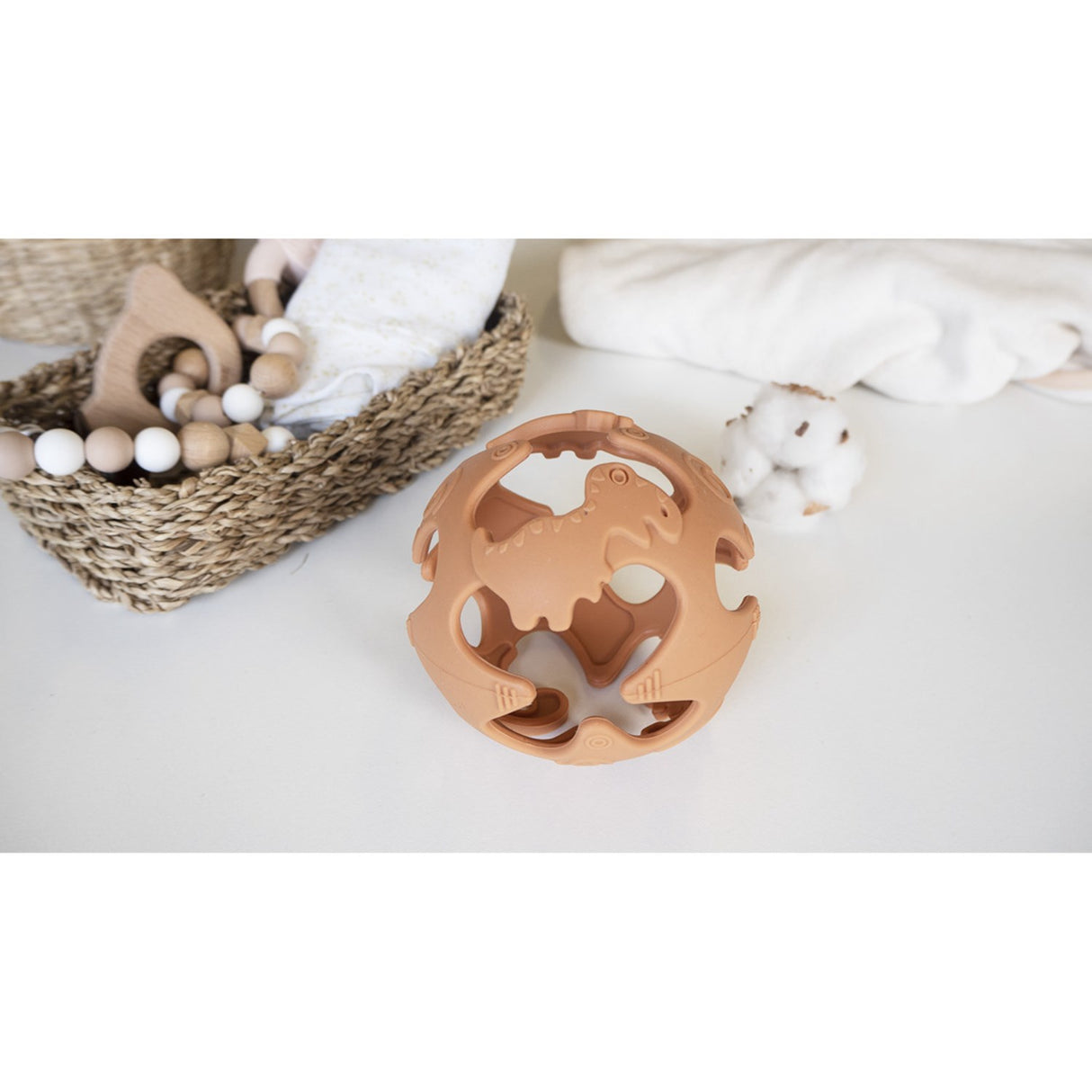 Tiny Tot Ocher Silikone Bold Dino