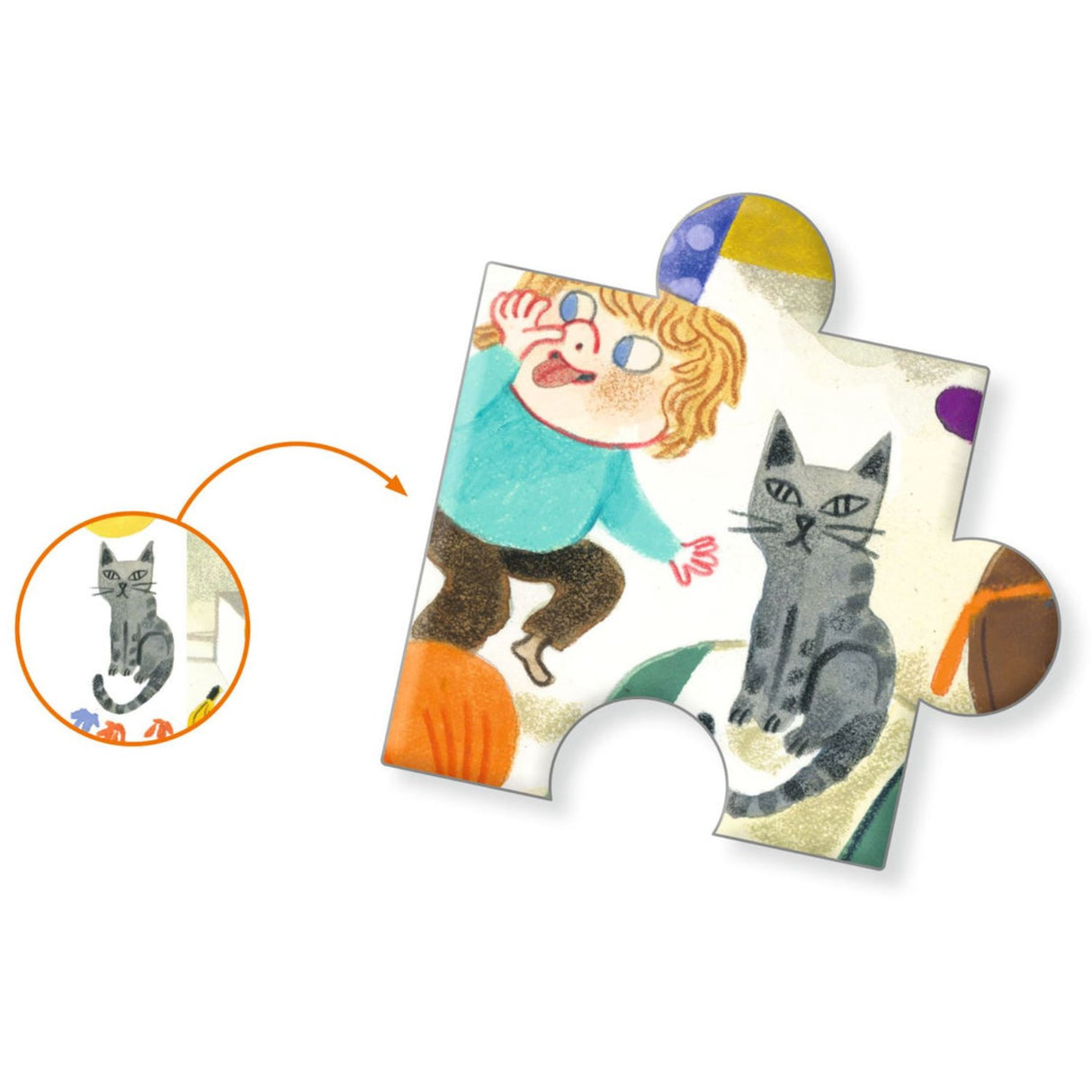 Djeco Oberservationspuslespil, Fødselsdag - 54 Brikker