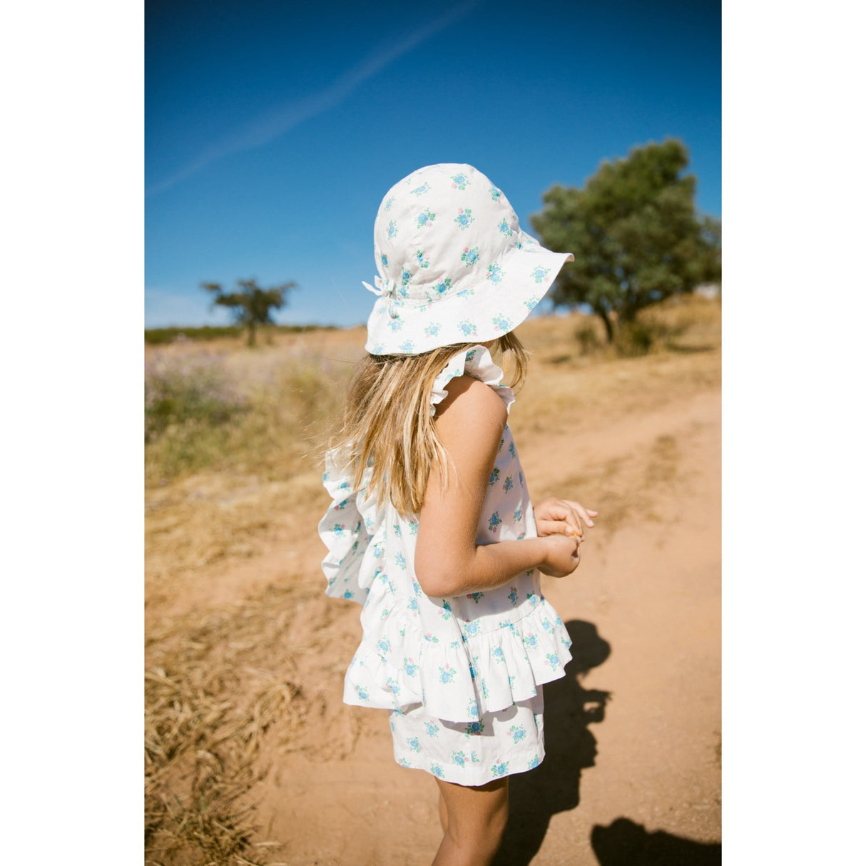 MarMar Poplin Summer Bouquet Tawny Top