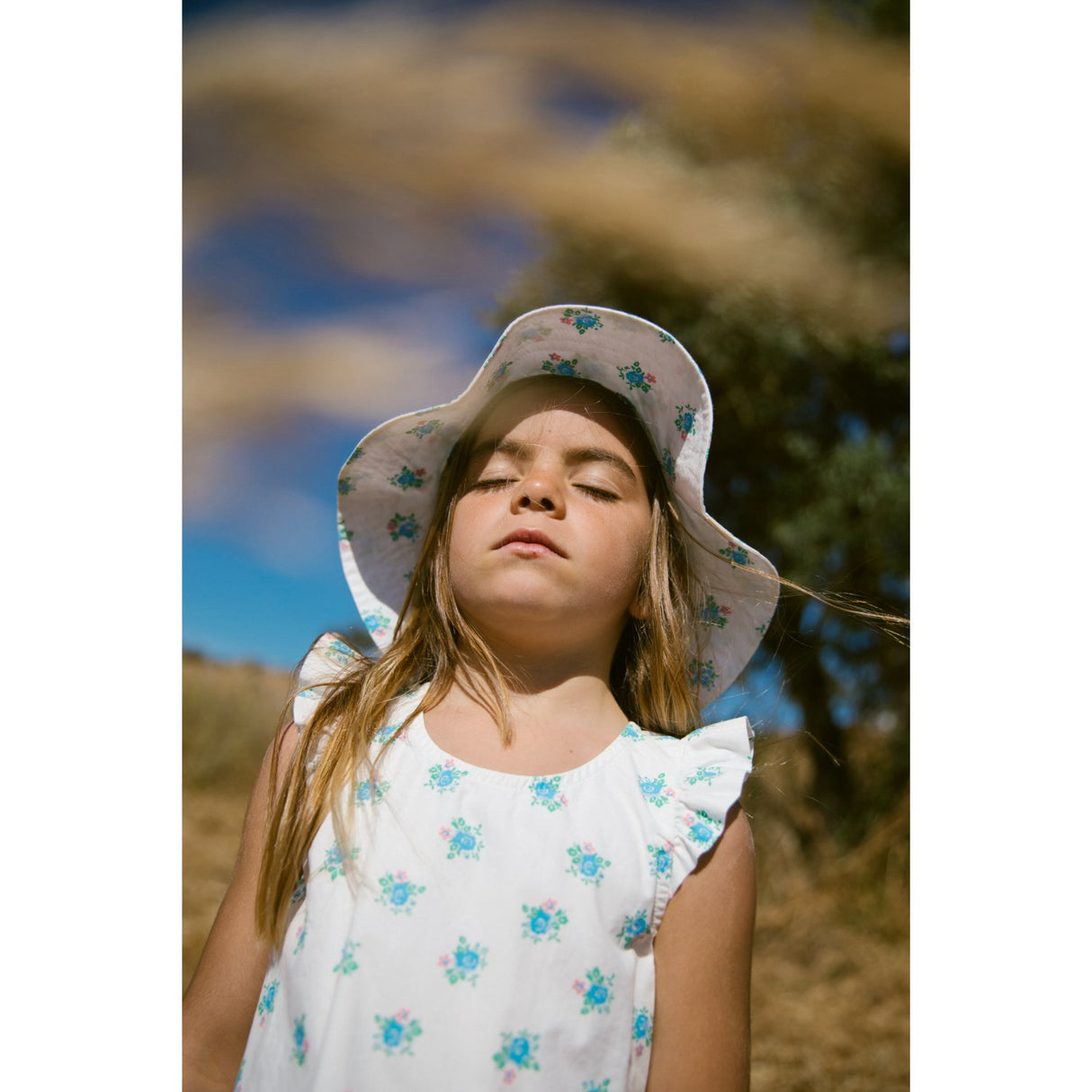 MarMar Poplin Summer Bouquet Tawny Top