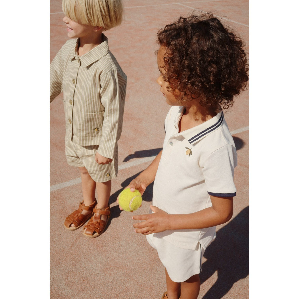 Konges Sløjd Antique White Florian Polo T-Skjorte GOTS