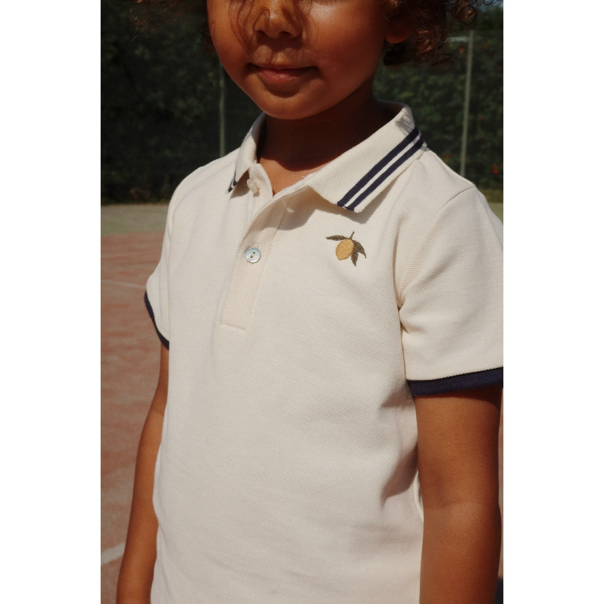 Konges Sløjd Antique White Florian Polo T-Skjorte GOTS