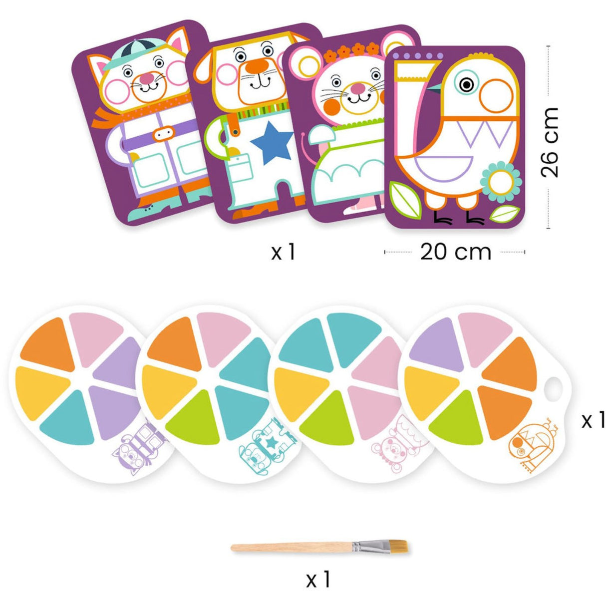 Djeco Kreativ Maleri, Buttede Kinder