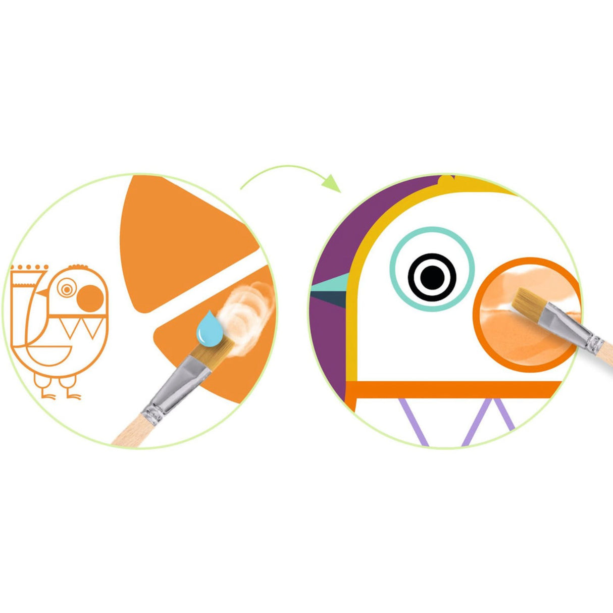 Djeco Kreativ Maleri, Buttede Kinder