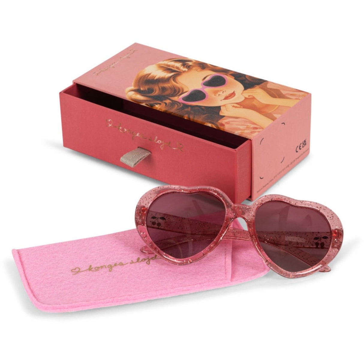Konges Sløjd Cherry Glitter Solbriller Junior Heart