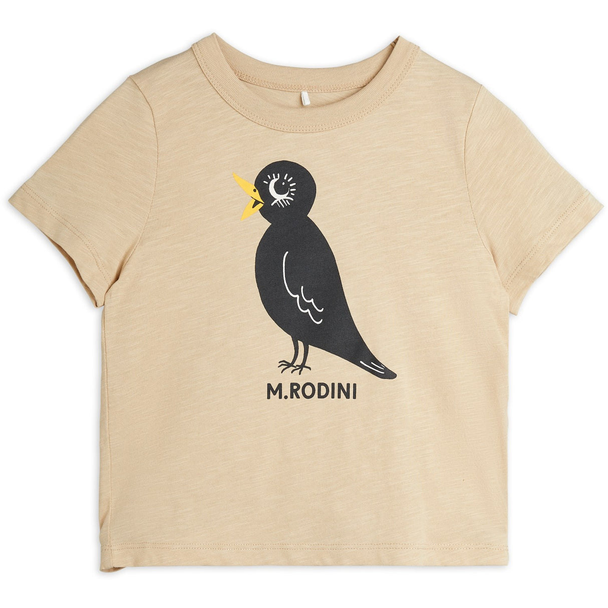 Mini Rodini Beige Blackbird Sp Ss Tee