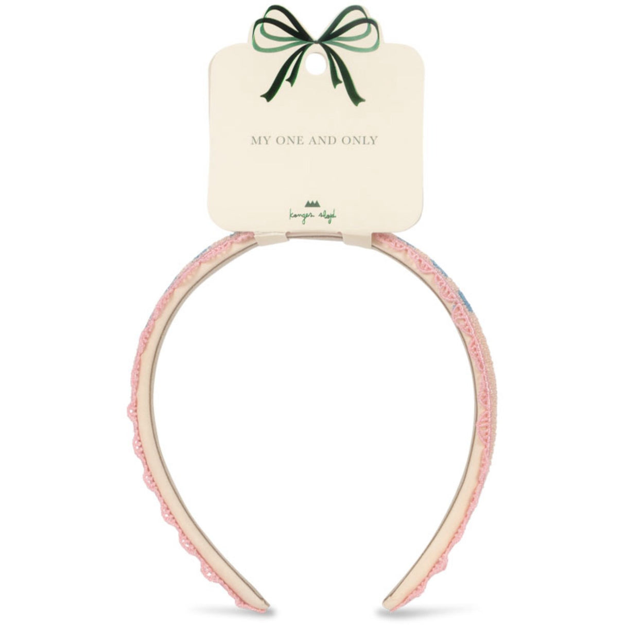 Konges Sløjd Buttercream Heart Embroidery Hårbøjle