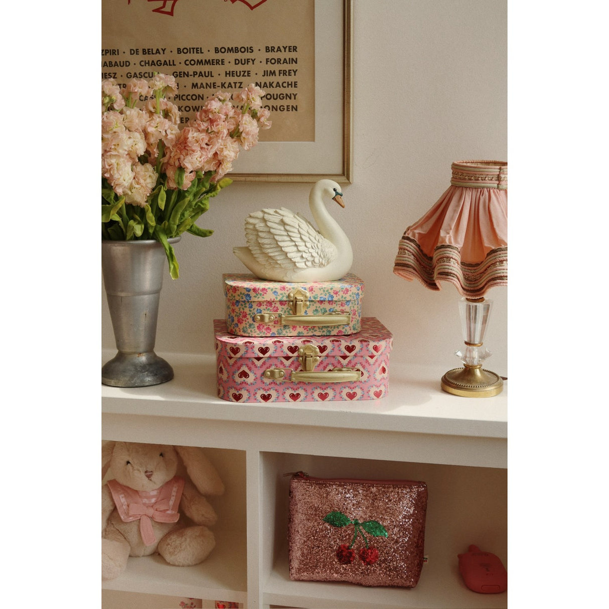 Konges Sløjd Pink 2 Pak Kuffert Fsc