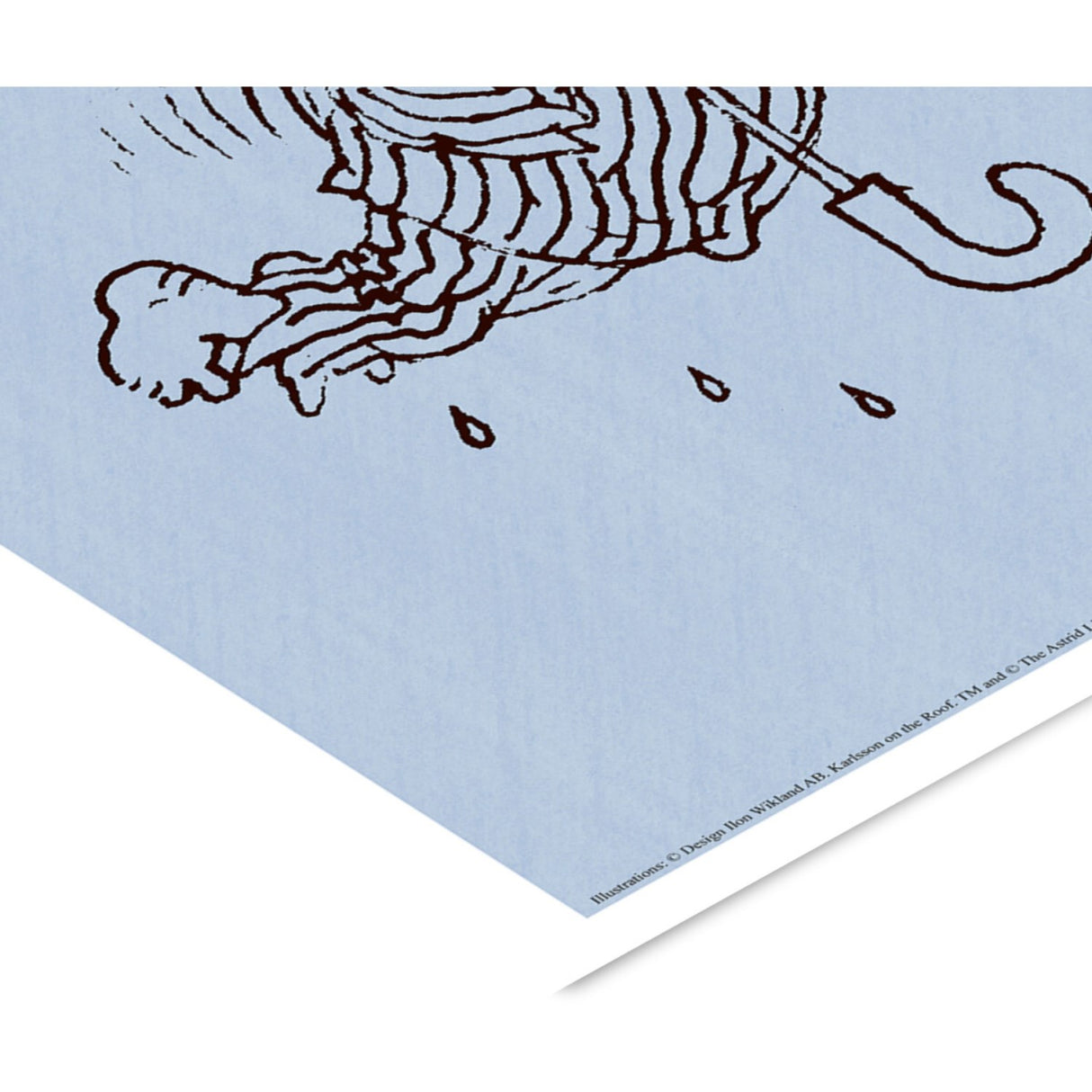 Poster & Frame Astrid Lindgren - Umbrella - Karlsson On The Roof