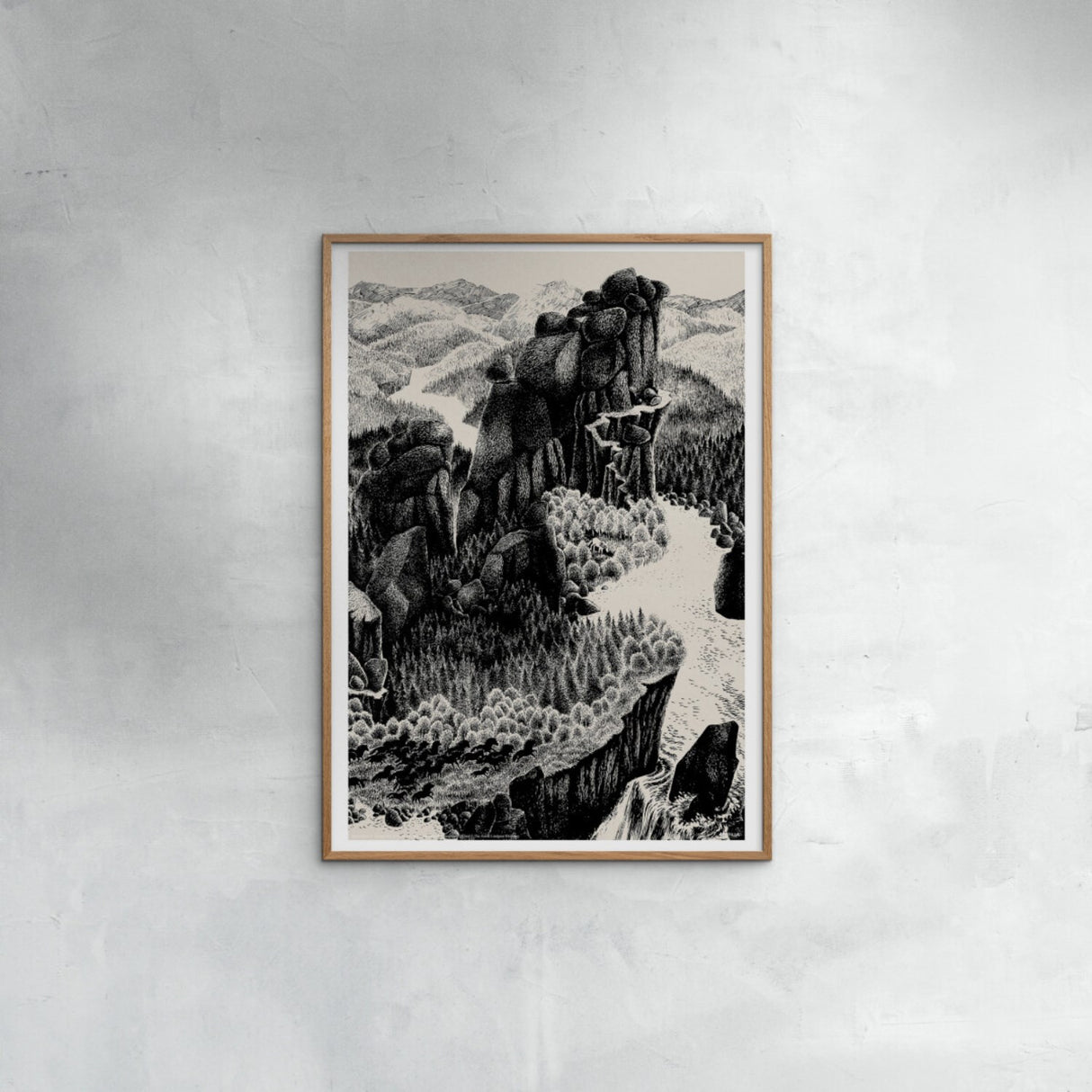 Poster & Frame Astrid Lindgren - Mountains - Ronja The Robbers Daughter