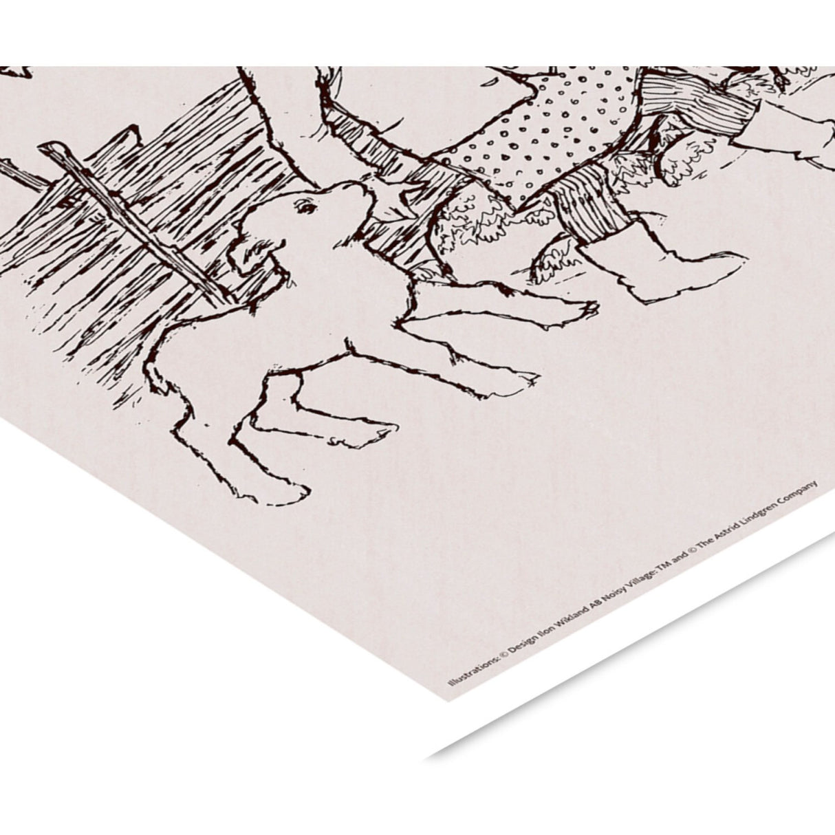 Poster & Frame Astrid Lindgren - Sheep And Butterflies - Noisy Village