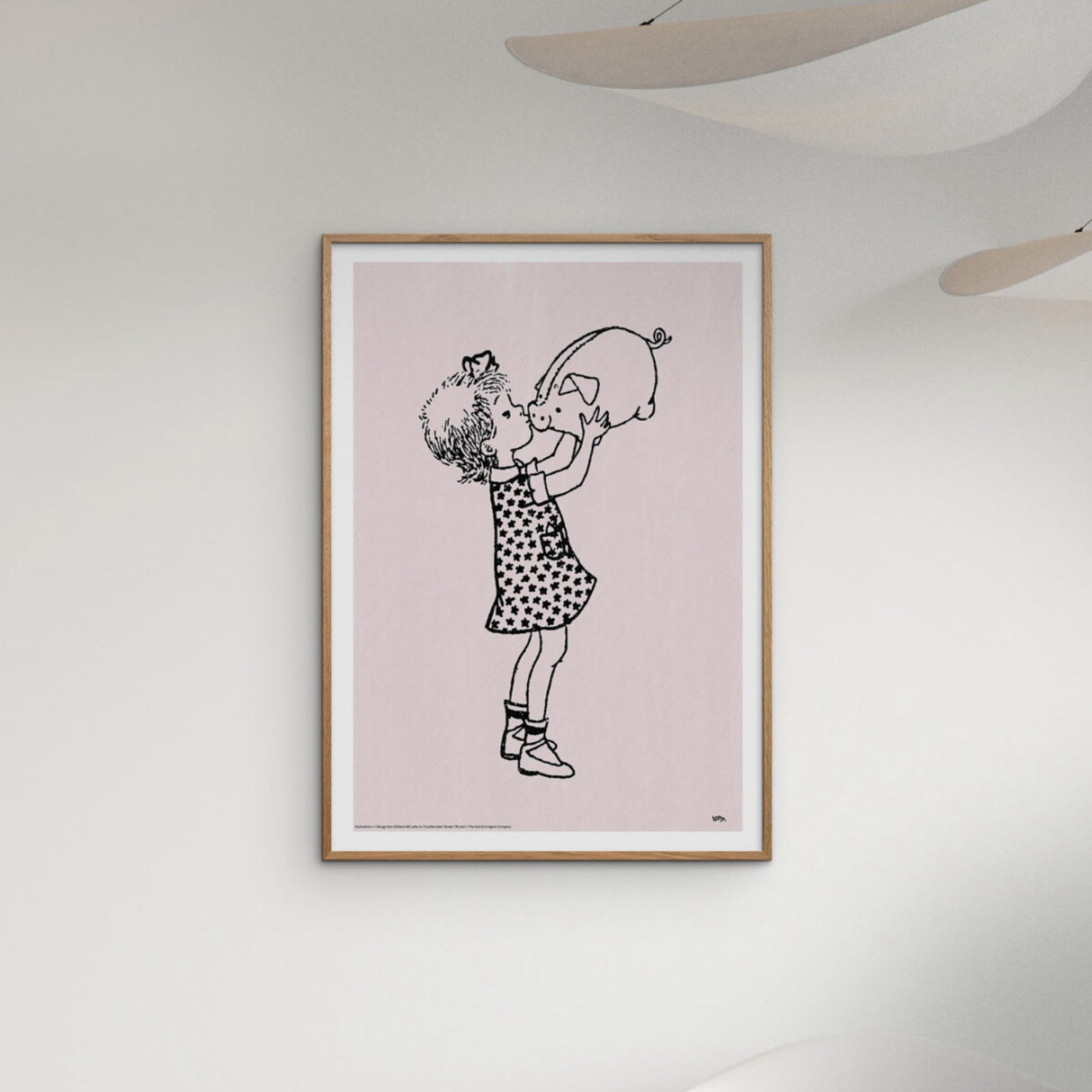 Poster & Frame Astrid Lindgren - Pig Snout - Lotta