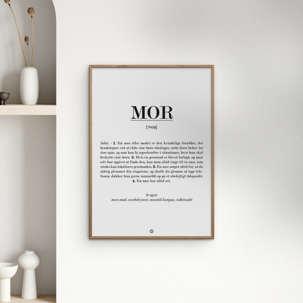 Poster & Frame Citatplakat - Mor Definition
