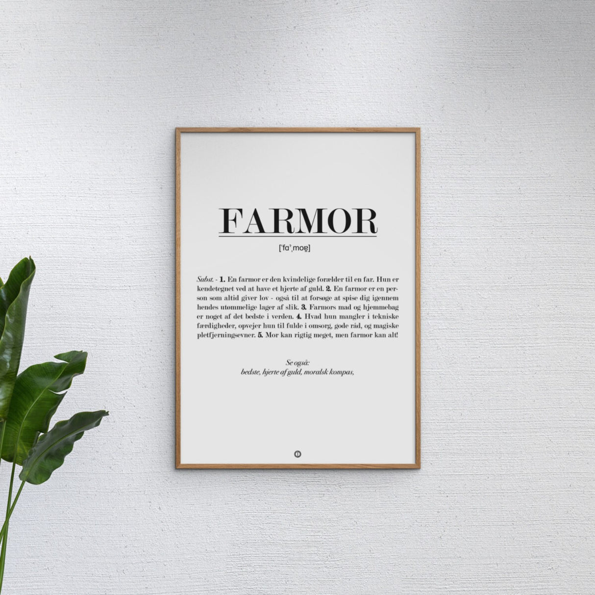 Poster & Frame Citatplakat - Farmor Definition