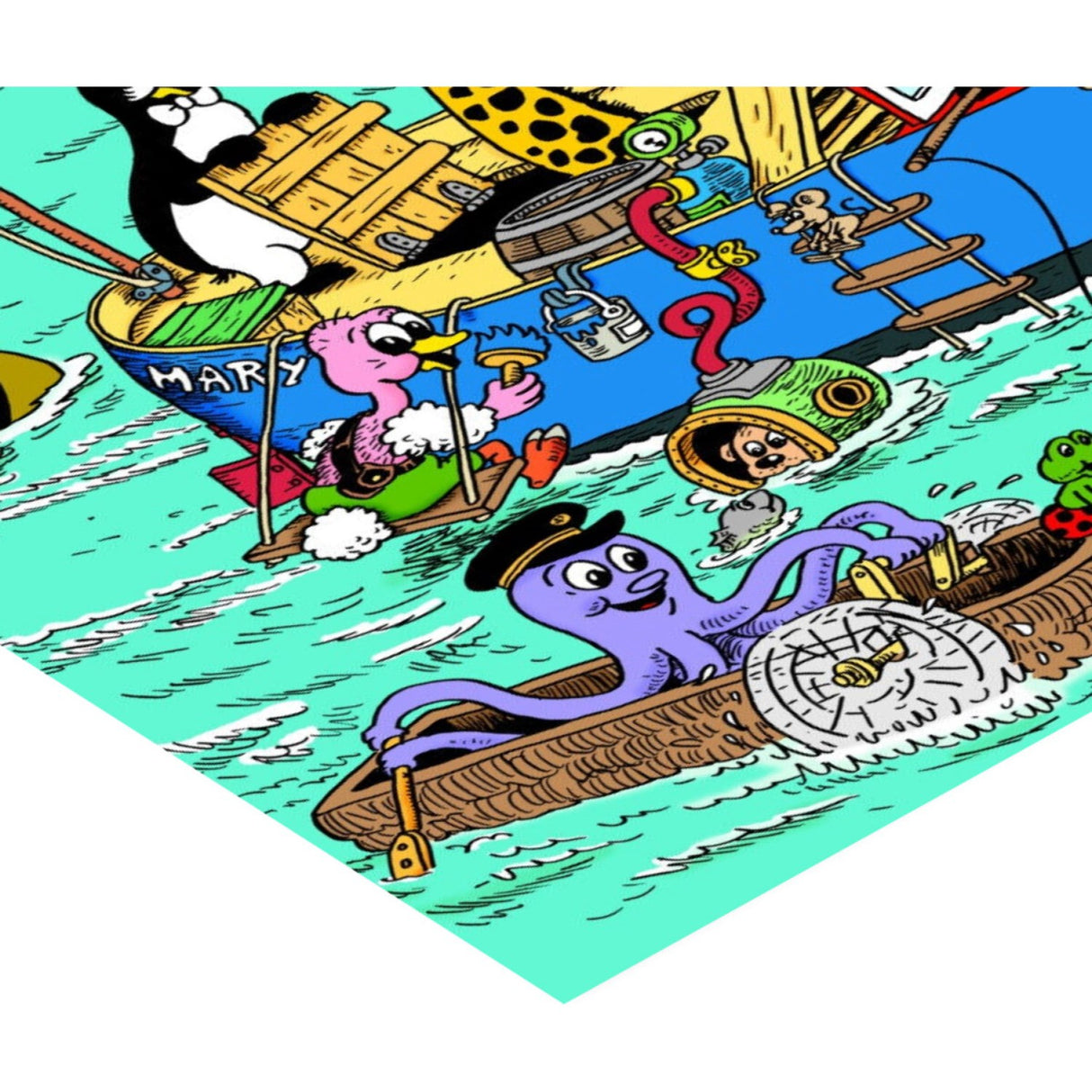 Poster & Frame Rasmus Klump - Fiskekutter