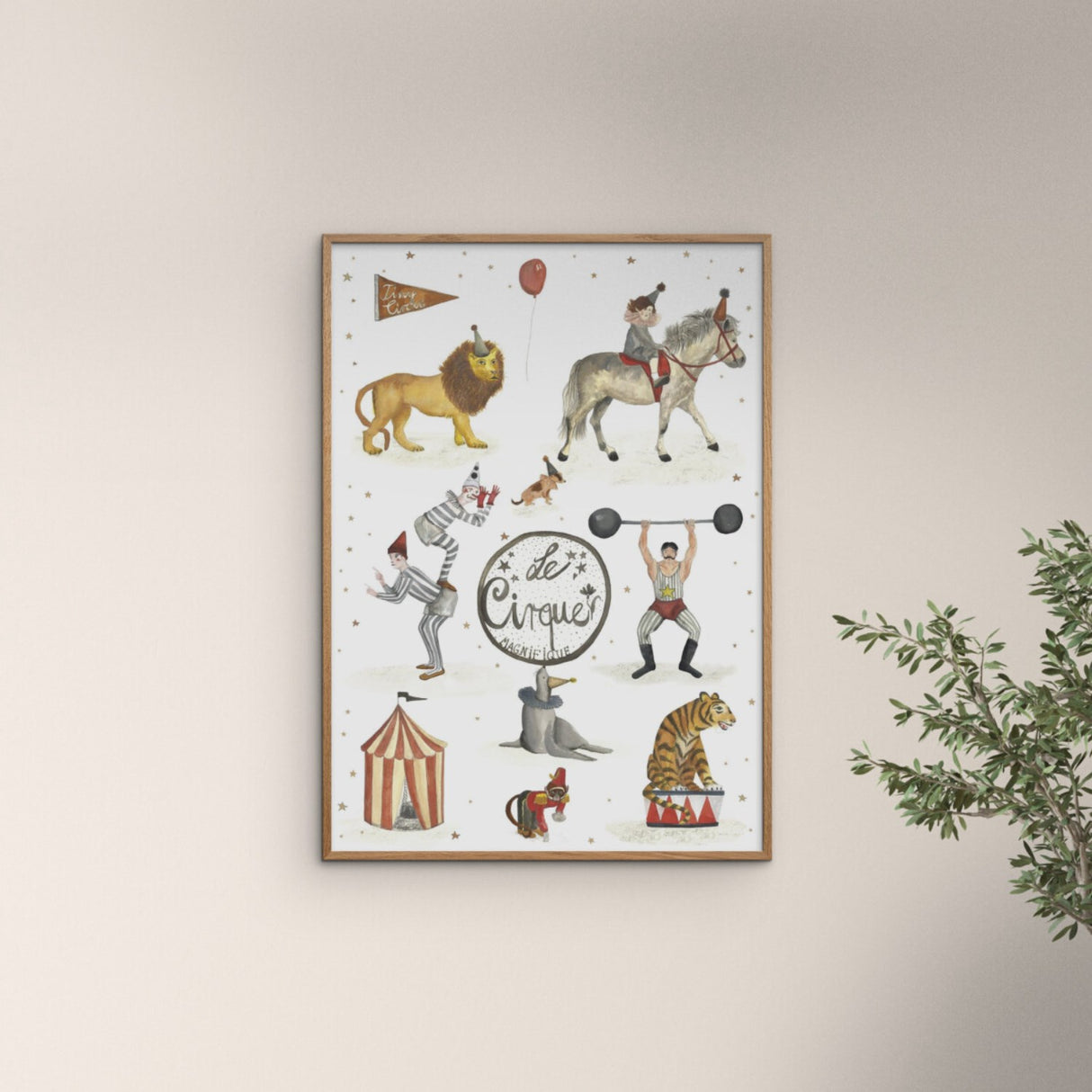 Poster & Frame Tiny Goods - Big Circus