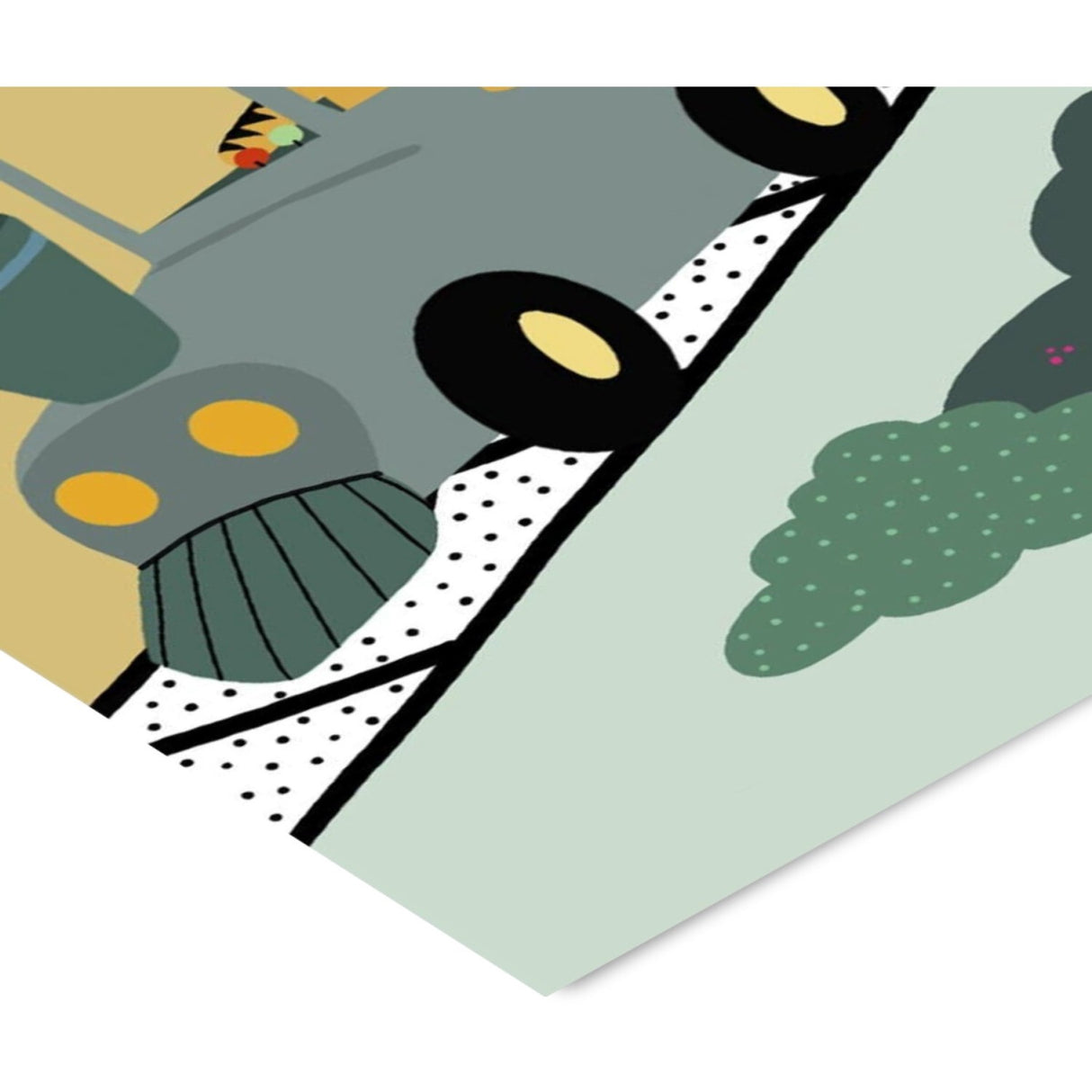 Poster & Frame Willero Illustration - Adventure Train