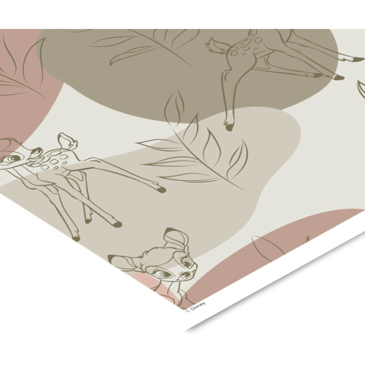 Poster & Frame Disney - Green Bambi Outline