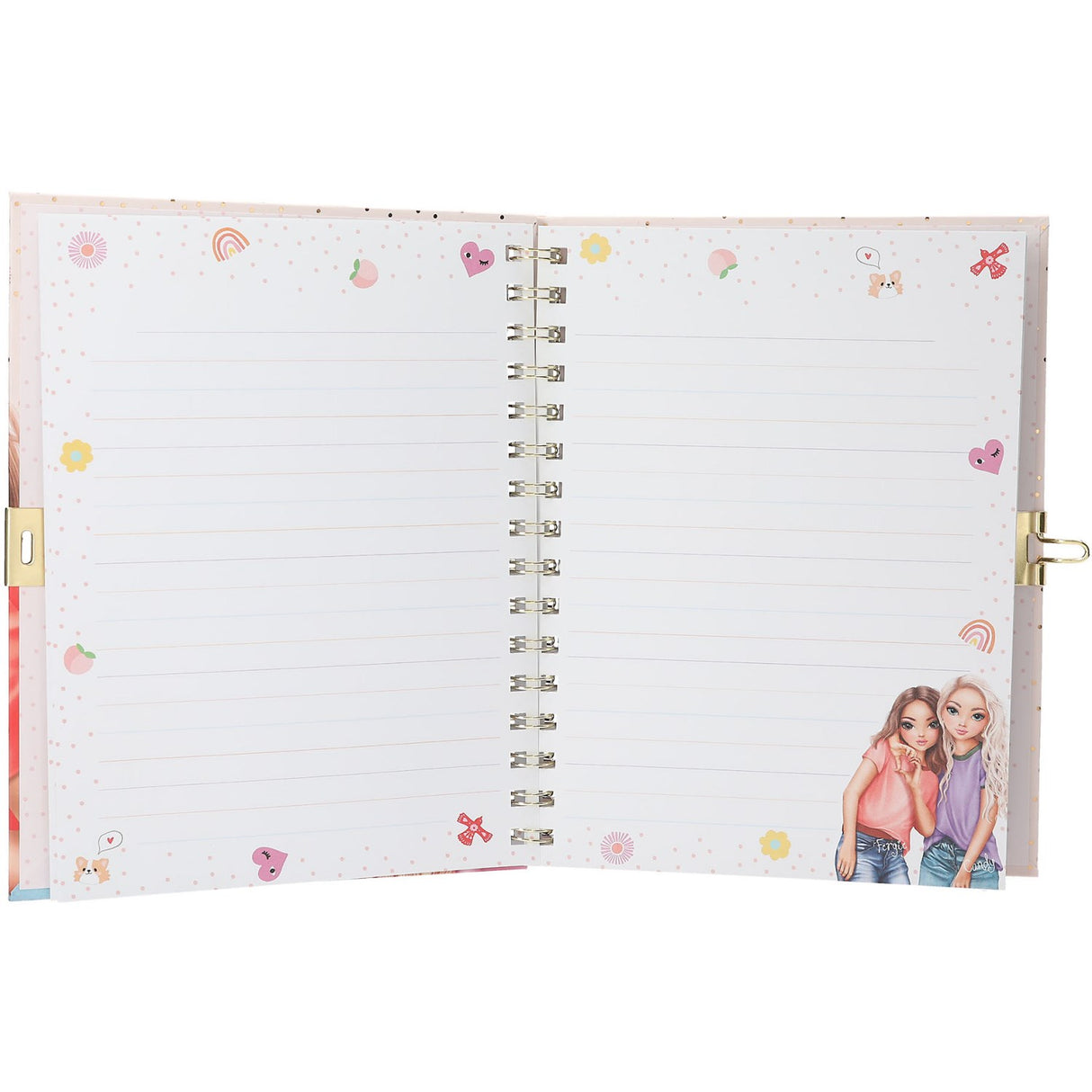 TOPModel Dagbog M/lås Og Armbånd