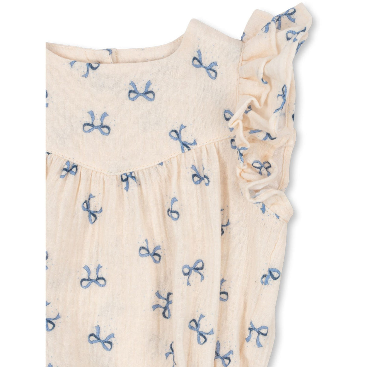 Konges Sløjd Sløjfe Bleu Coco Romper GOTS