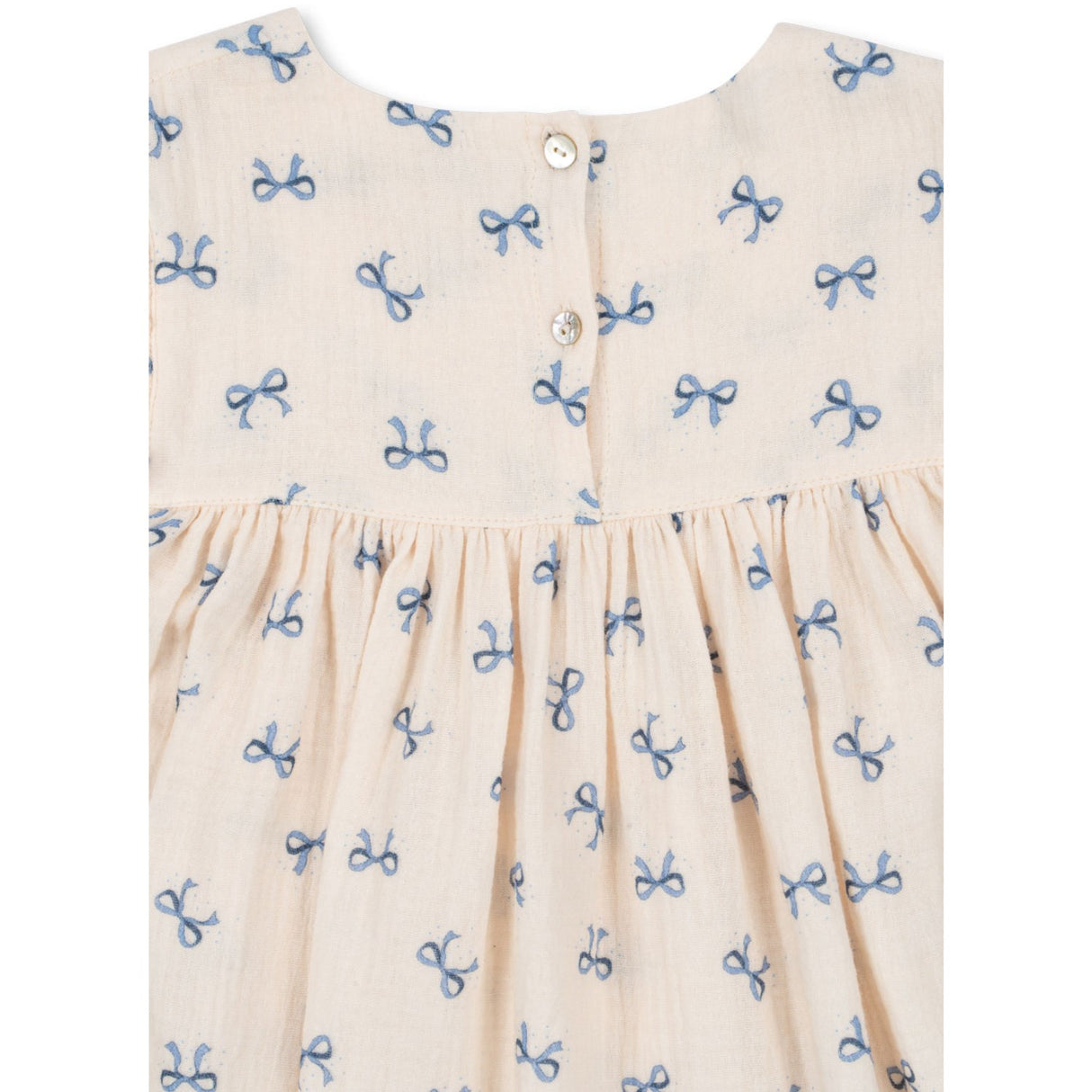 Konges Sløjd Sløjfe Bleu Coco Kjole GOTS