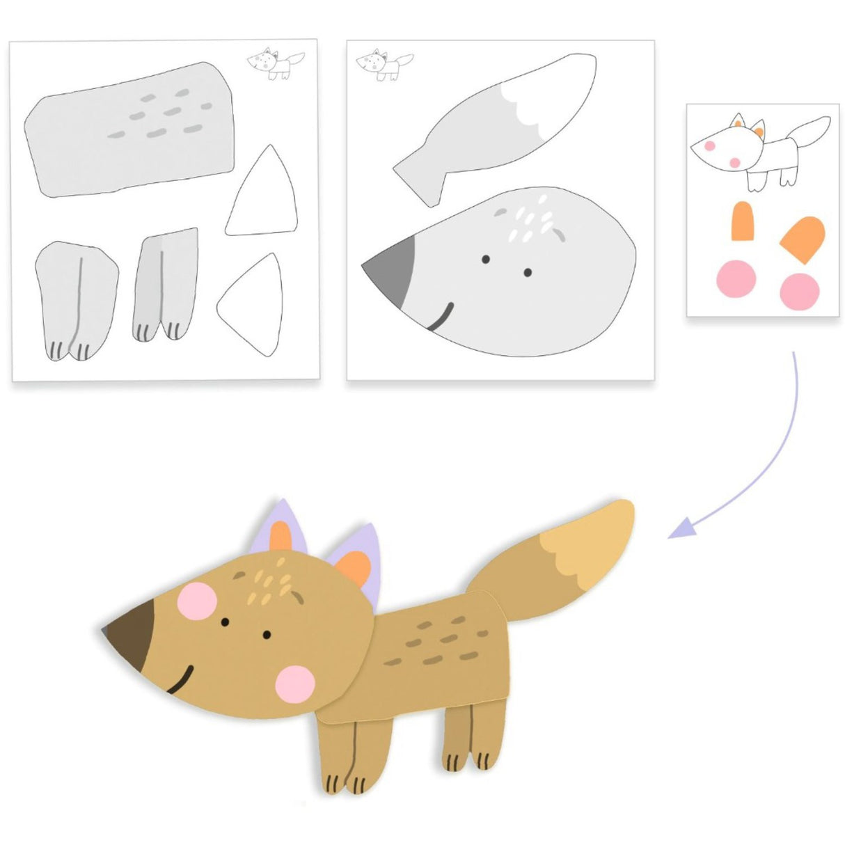 Djeco Fingermaling, Rodet Sjov