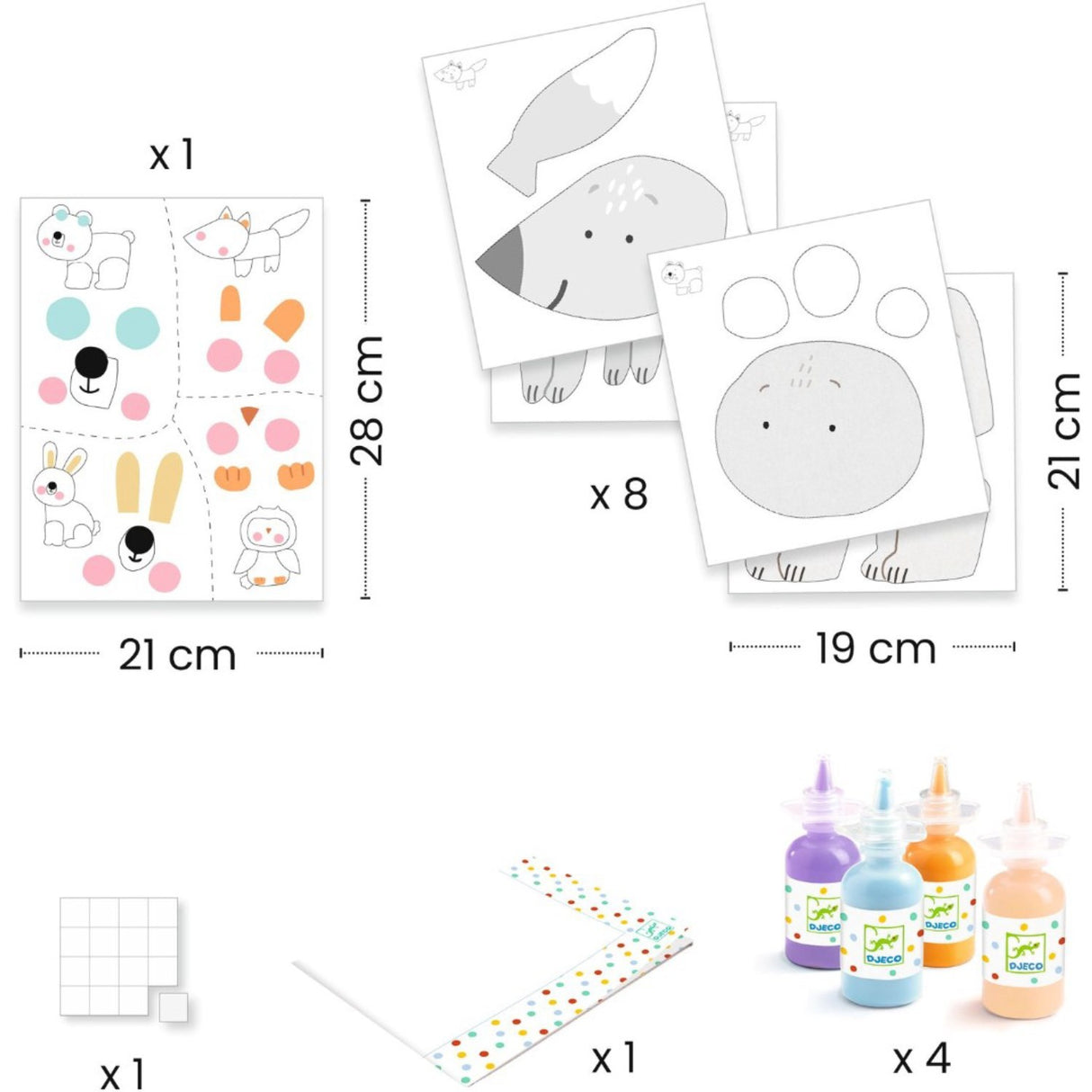 Djeco Fingermaling, Rodet Sjov