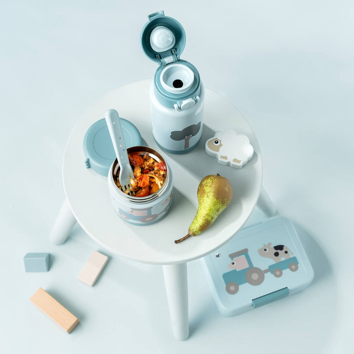 DonebyDeer Blue Termoflaske Tiny Farm 340 Ml