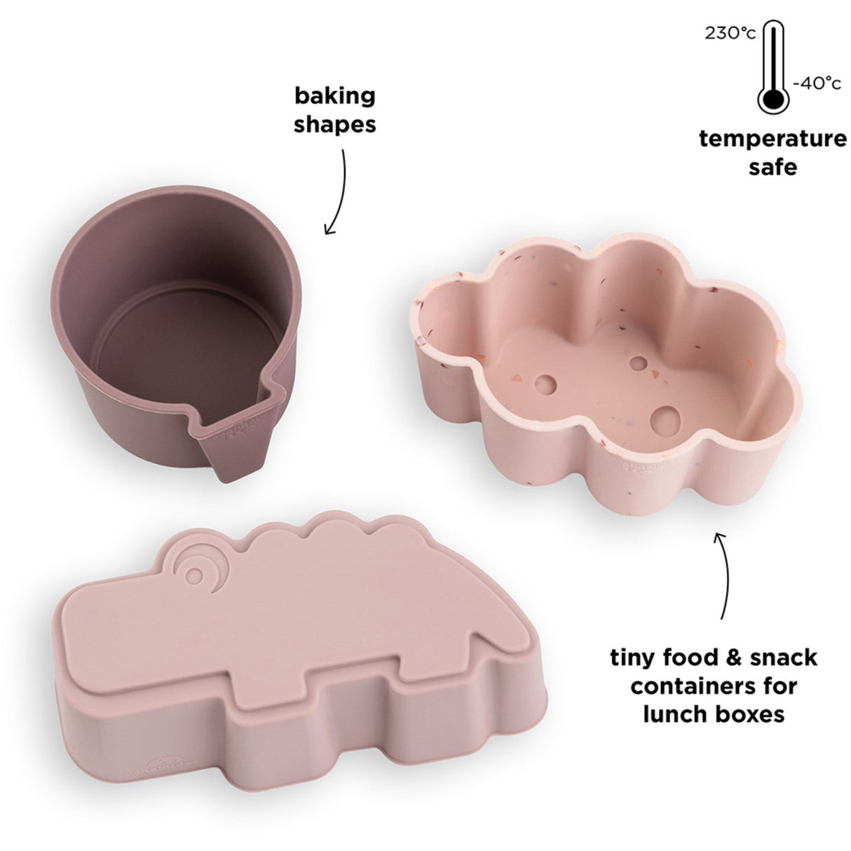 DonebyDeer Powder Silikoneforme 3-pak Happy Clouds