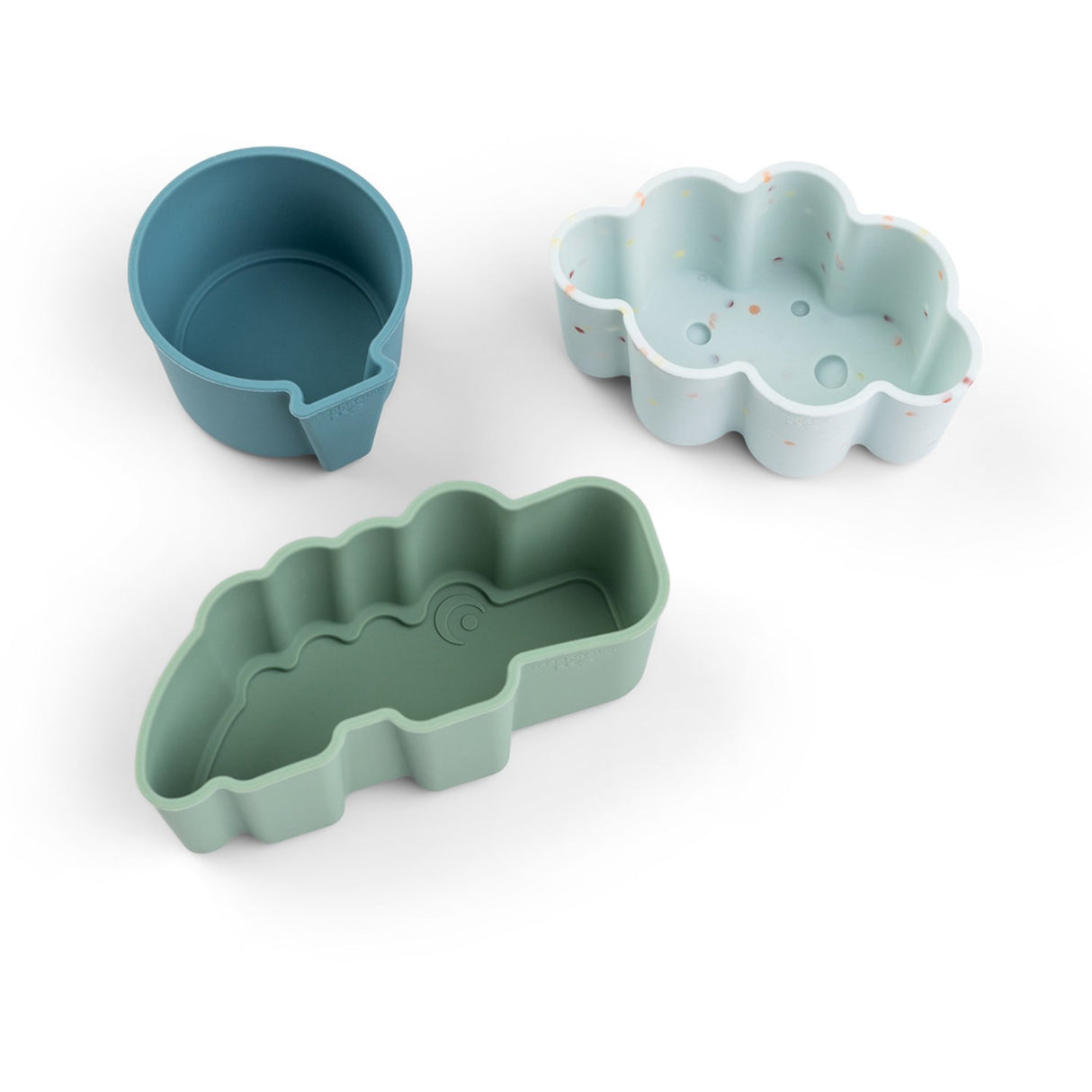DonebyDeer Blue Silikoneforme 3-pak Happy Clouds