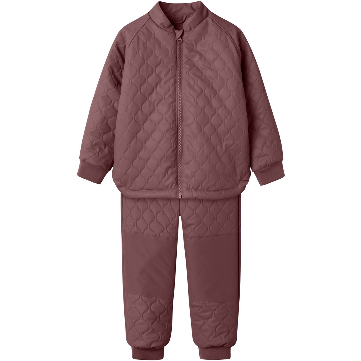 Name It Rose Brown Nmfmud Rub Quilt Sæt Solid Fo