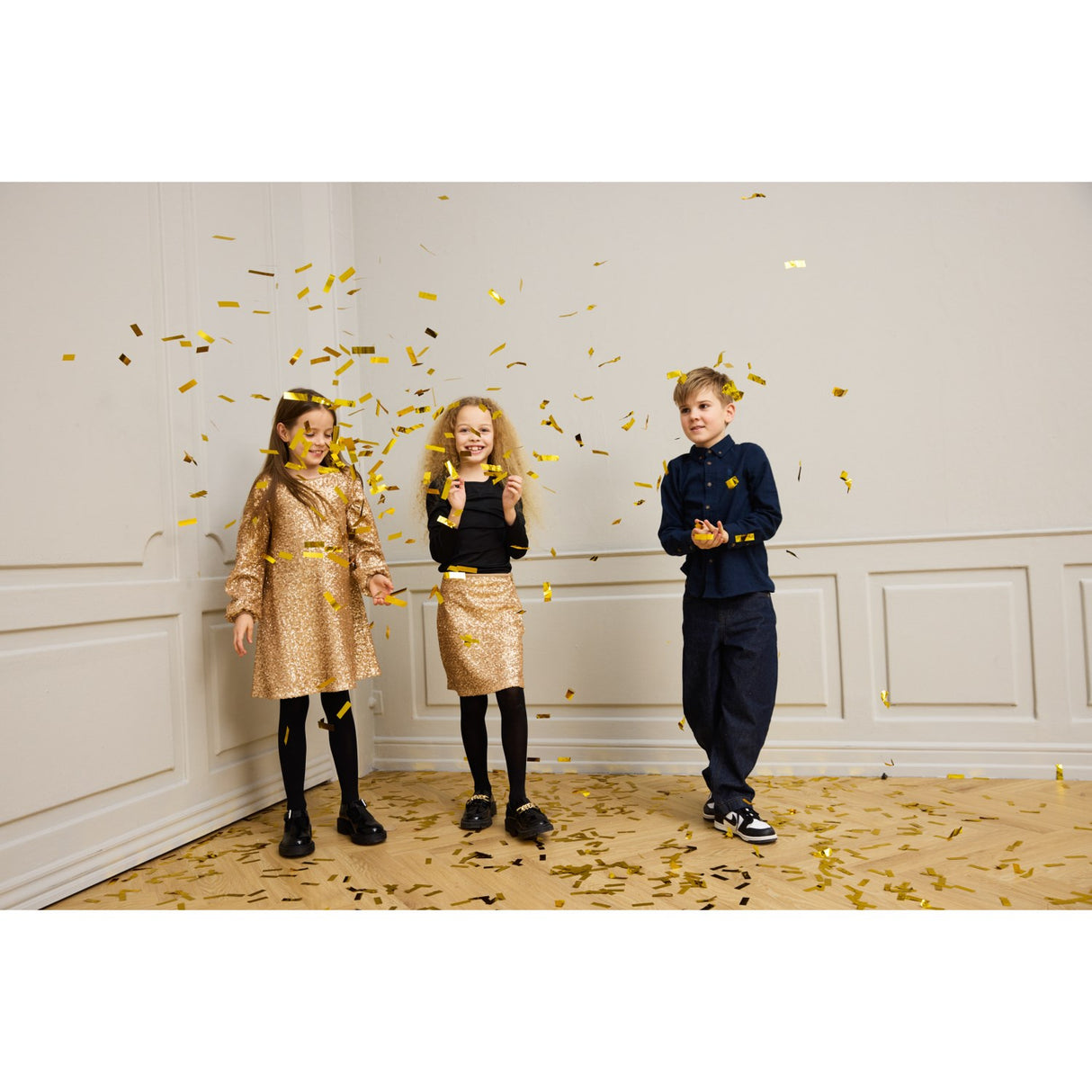 The New Gold Rupa L_S Paliet Kjole