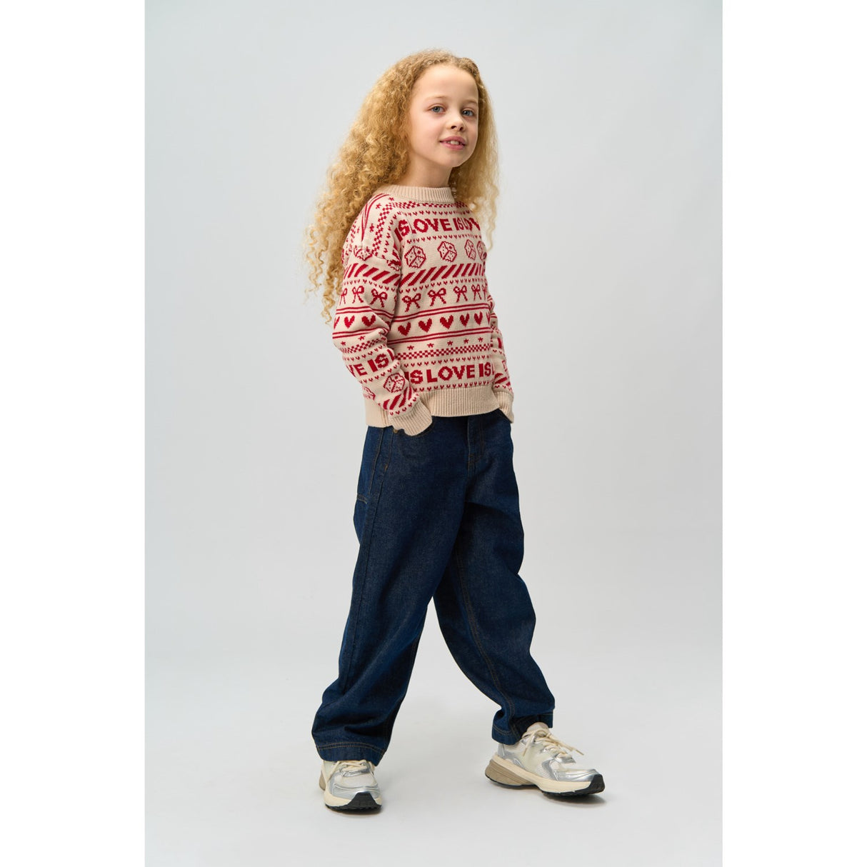 The New Gardenia AOP Raline Jacquard Pullover