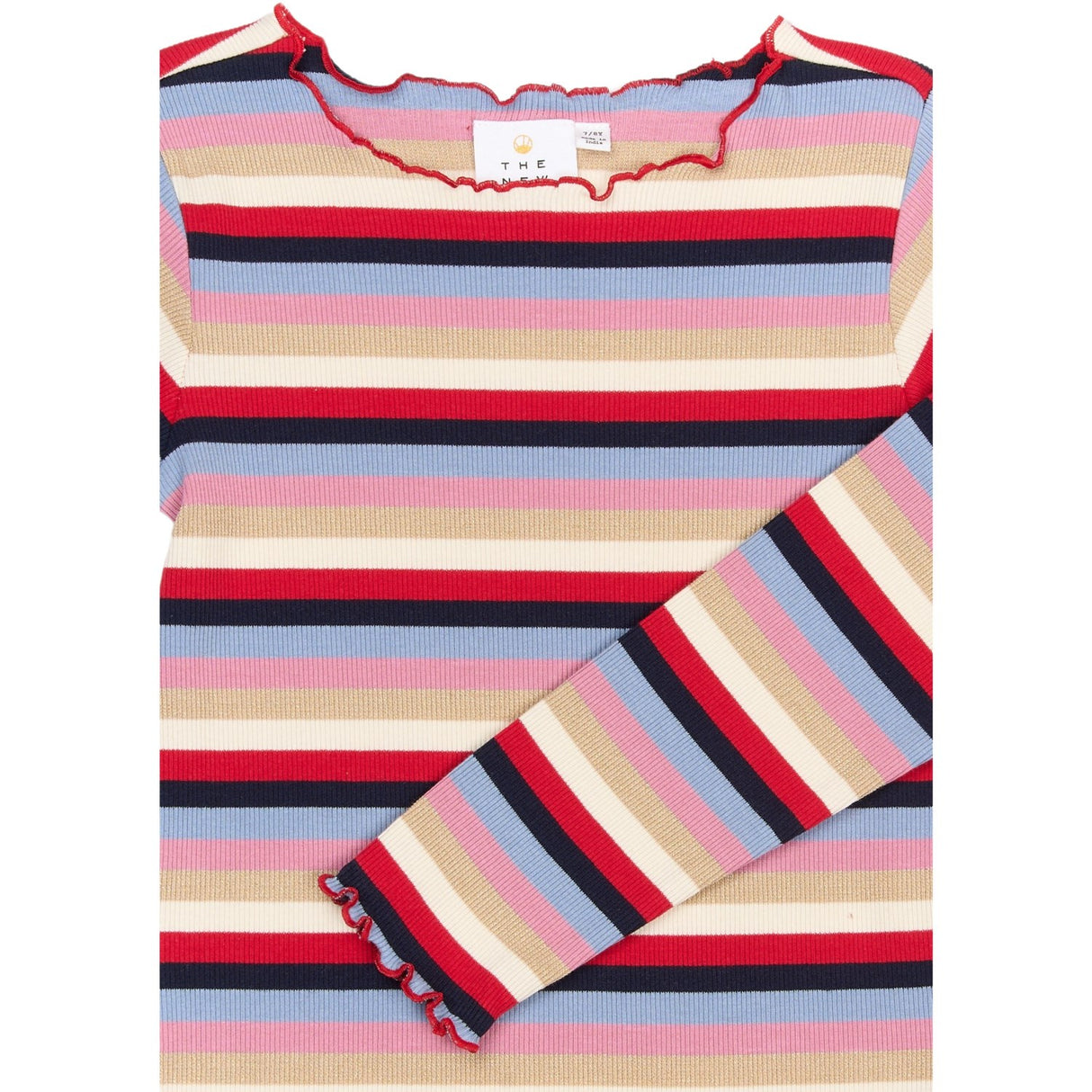 The New Multi Striped Rosie L_S Rib Tee
