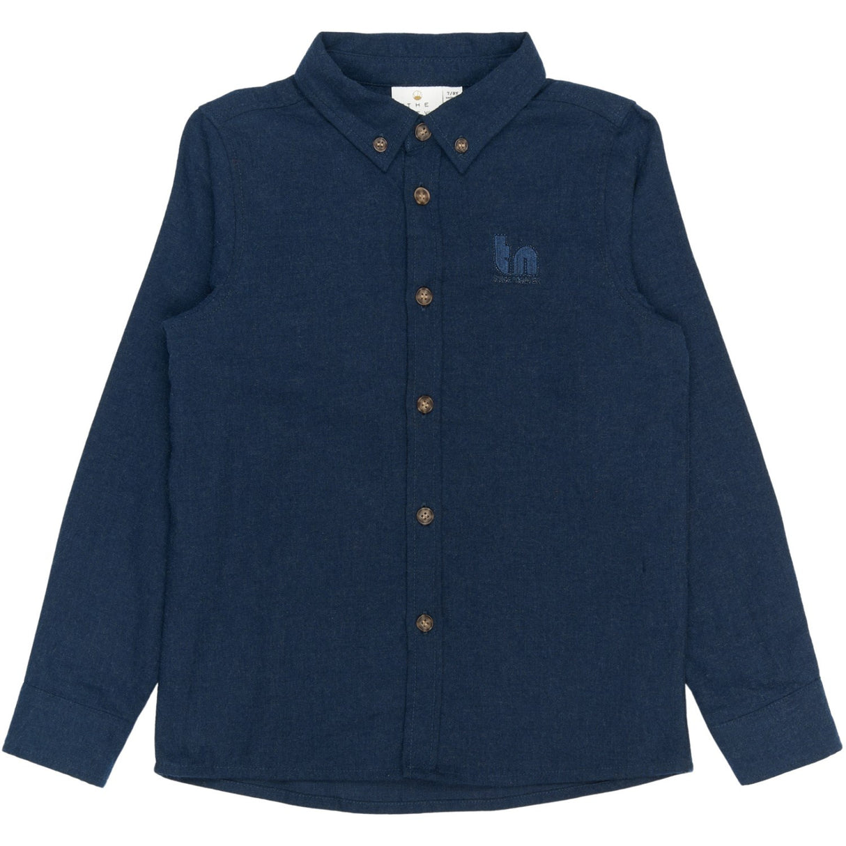 The New Navy Blazer Melange Rick L_S Skjorte