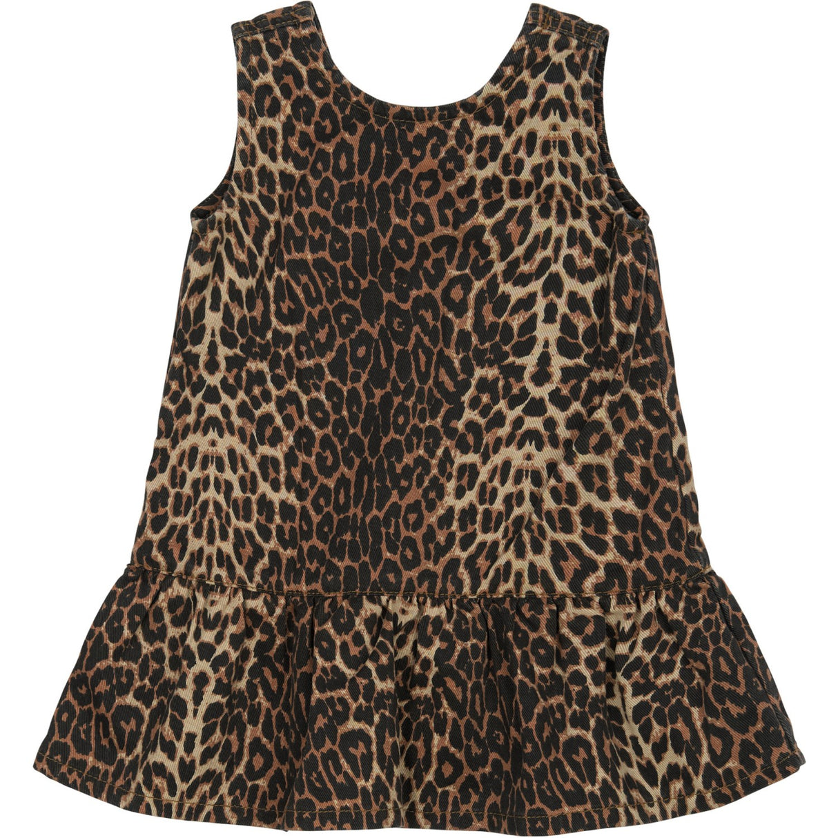 THE NEW Siblings Feather Gray AOP Paloma S_L Denim Kjole