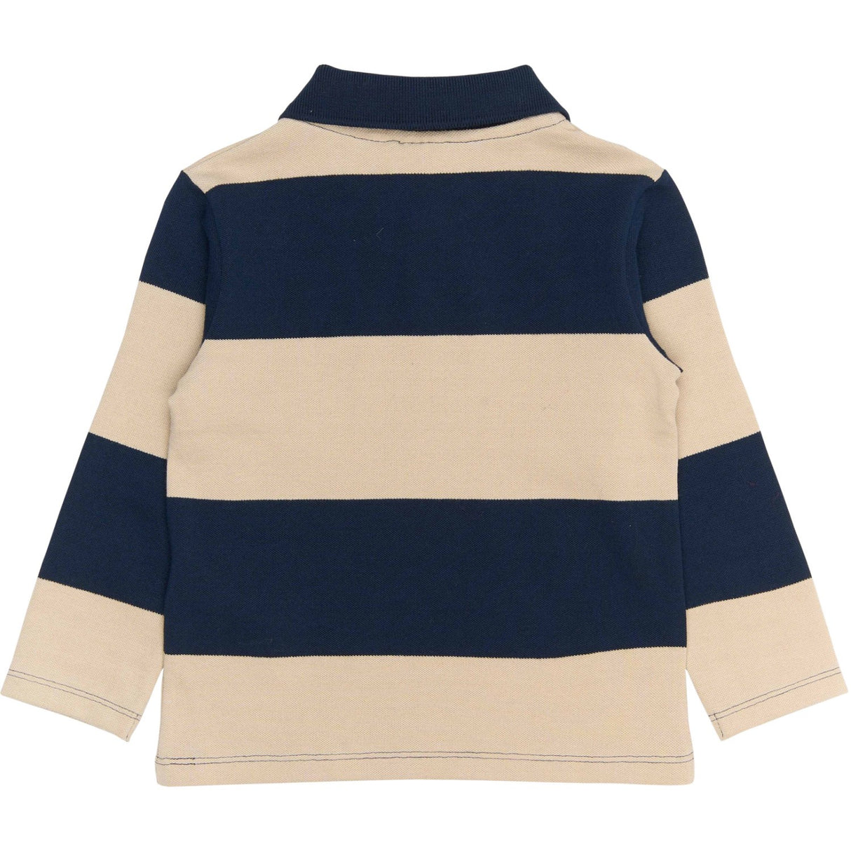 THE NEW Siblings Navy Blazer Striped Rinon L_S Pique Polo